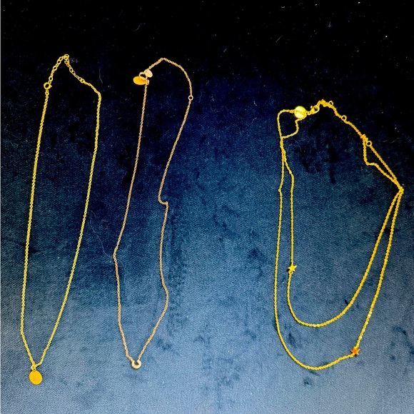 Necklace Set Athena Designs horseshoe, Jennifer Zeuner Jewelry Star, Fingerprint - Picture 1 of 7